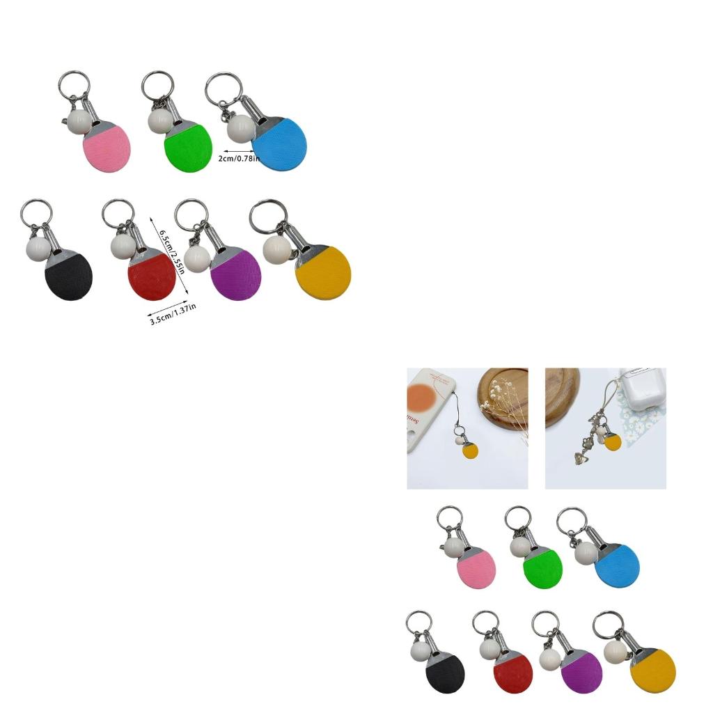 Table Tennis Keychain - Q39E Dễ Thương Thể Thao Mini