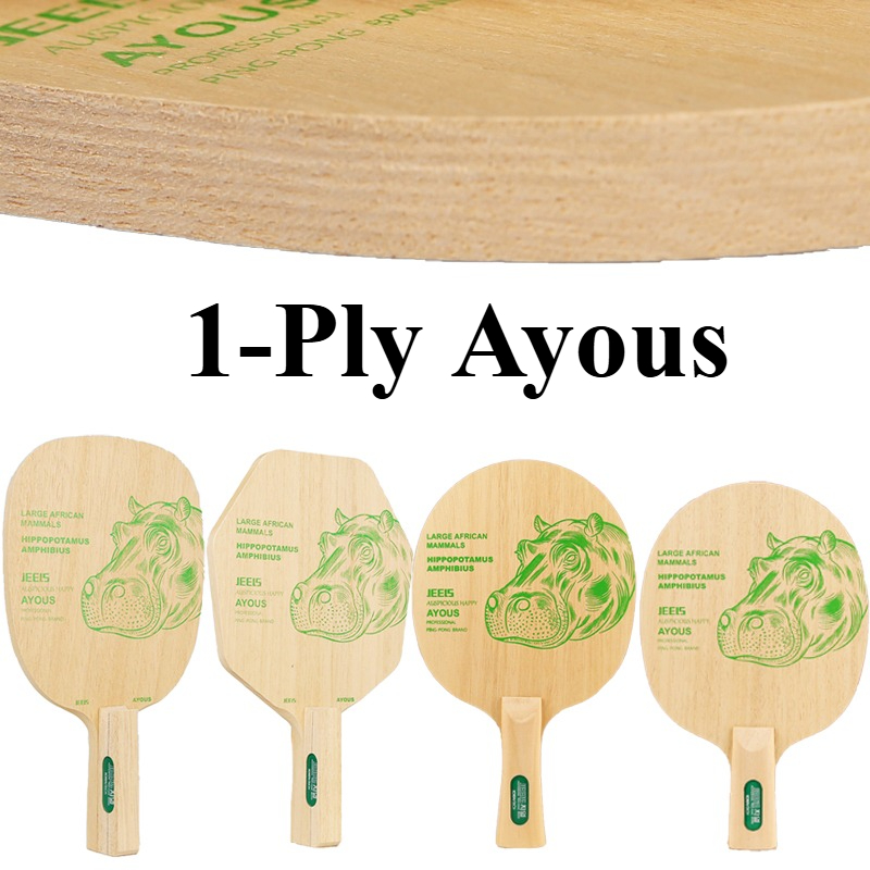 JEELS Green Hippo 1 Ply Ayous  - đánh giá và giá Table Tennis Blades