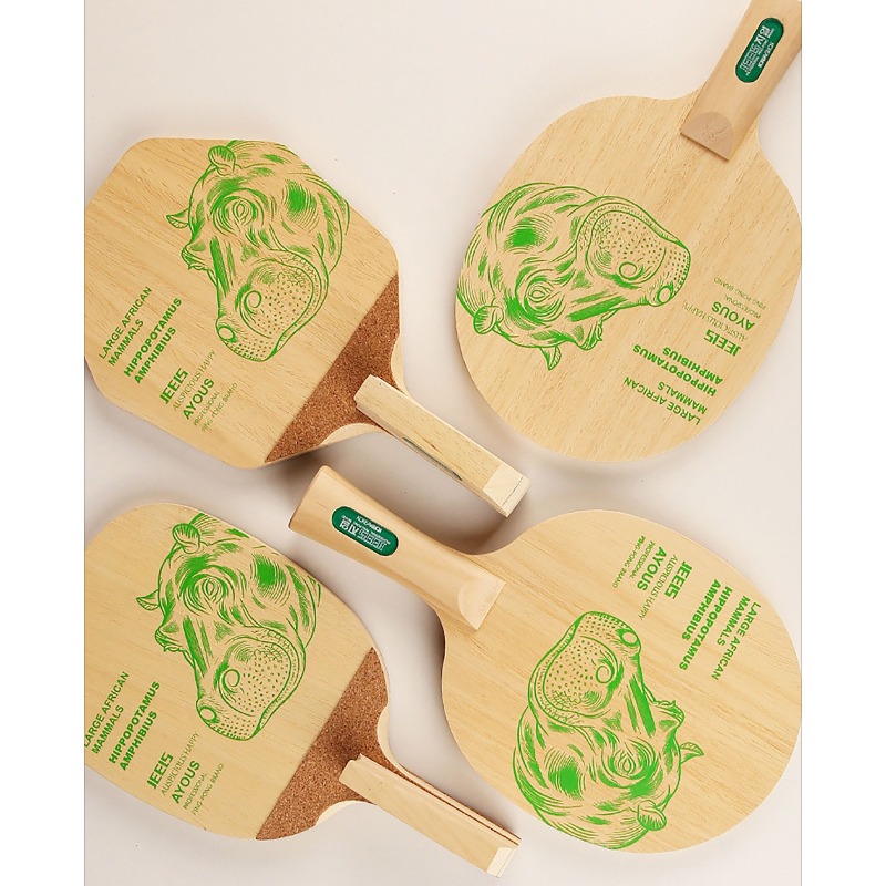 JEELS Green Hippo 1 Ply Ayous  - đánh giá và giá Table Tennis Blades