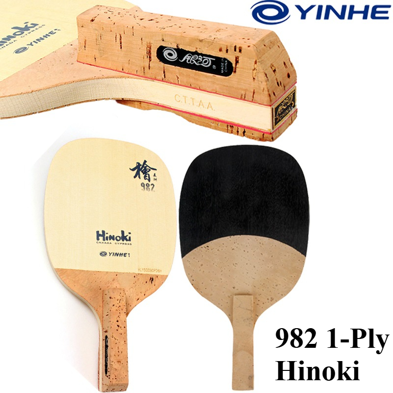 YINHE 982 1-Ply Solid Hinoki T - đánh giá và giá Table Tennis Blades