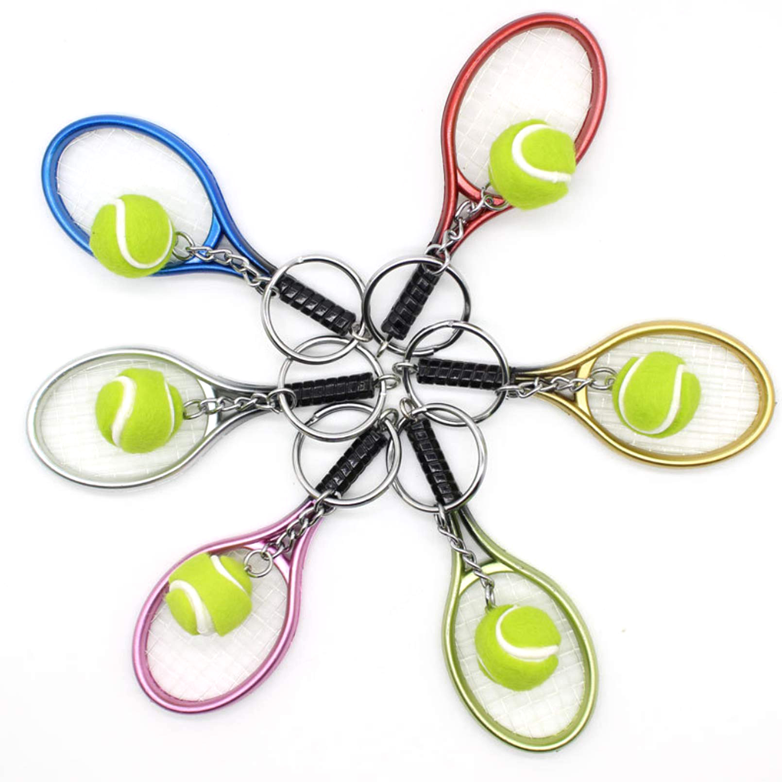 6Pcs Tennis Table Tennis Ping  - đánh giá và giá Table Tennis Keychain