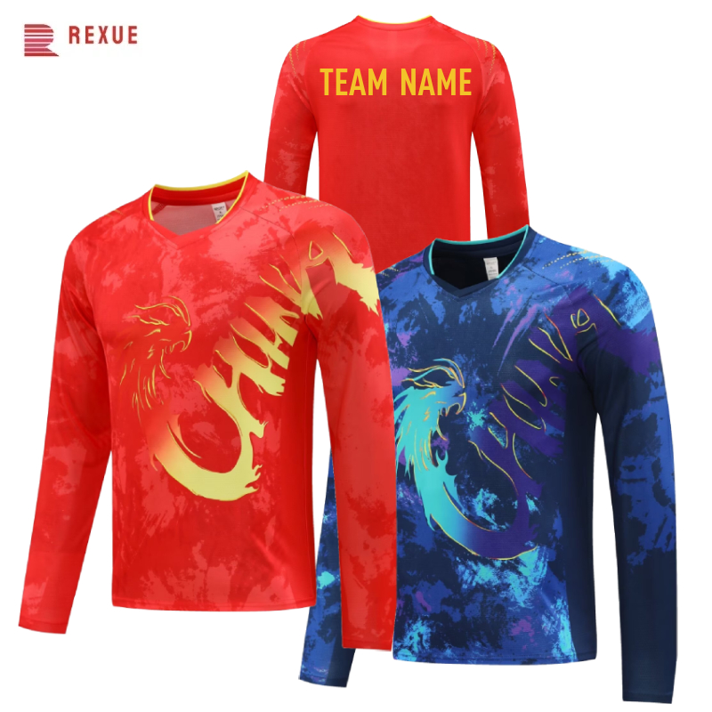 China Dragon Long Sleeve Table - đánh giá và giá Table Tennis Logo Free