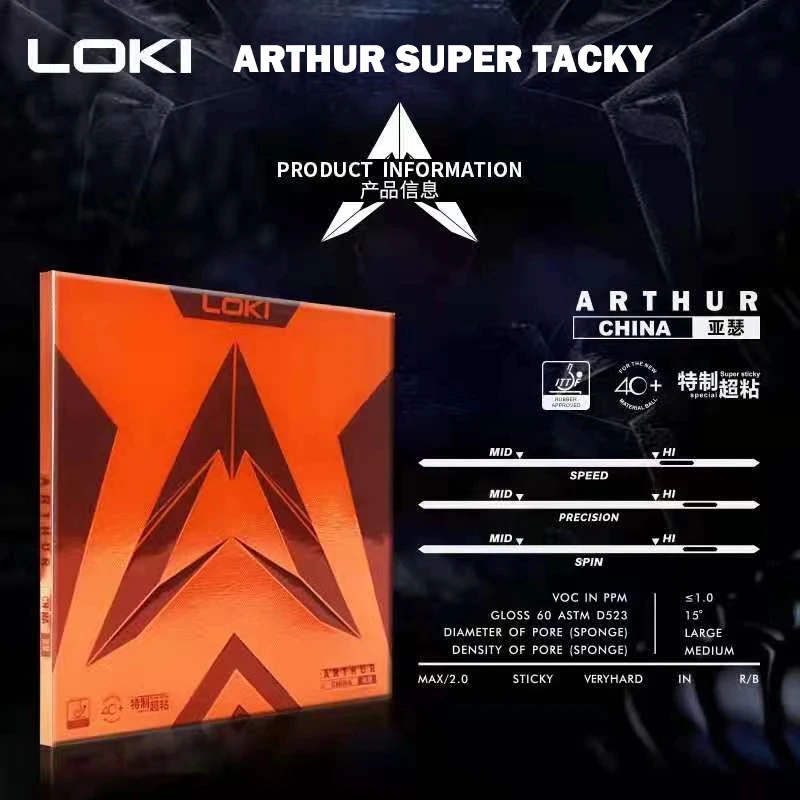 Original LOKI ARTHUR Europe/As - đánh giá và giá Table Tennis Padel