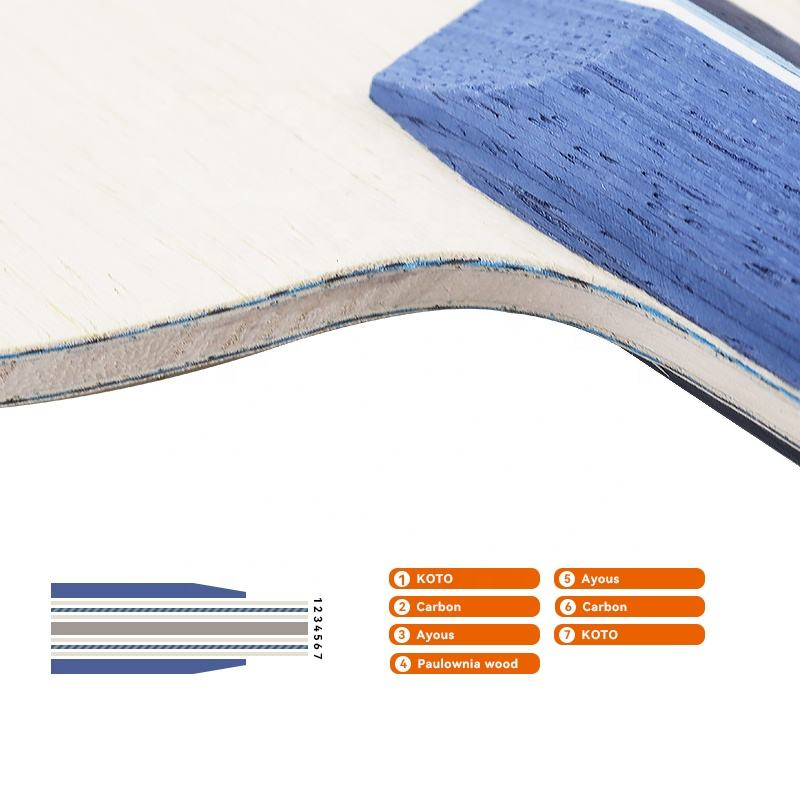 1PCS Blue Carbon Fiber Table T - đánh giá và giá Table Tennis Blades
